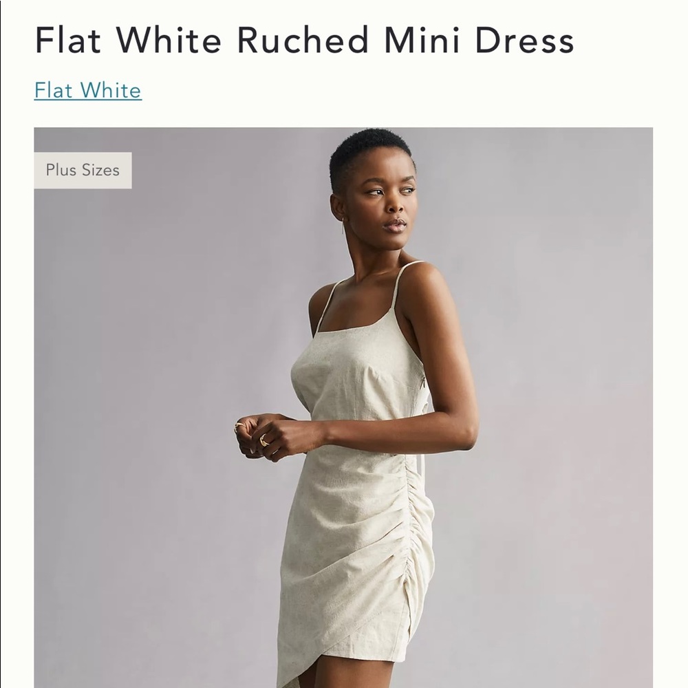 Anthropologie linen dress